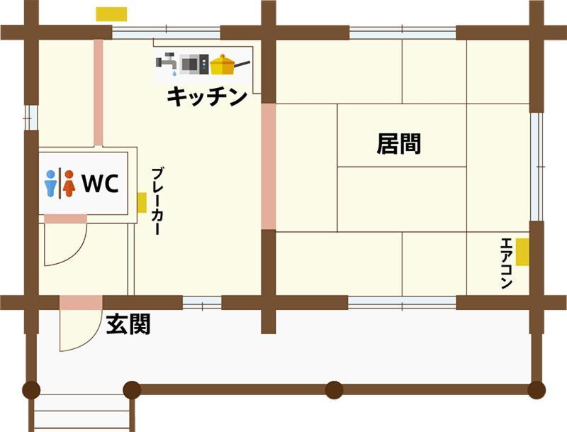 美濃田の淵キャンプ村 Hotel Higashimiyoshi Room photo
